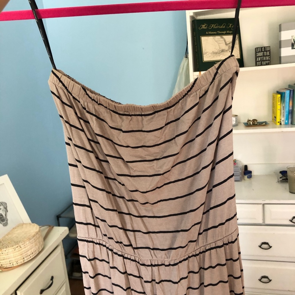 Strapless maxi dress